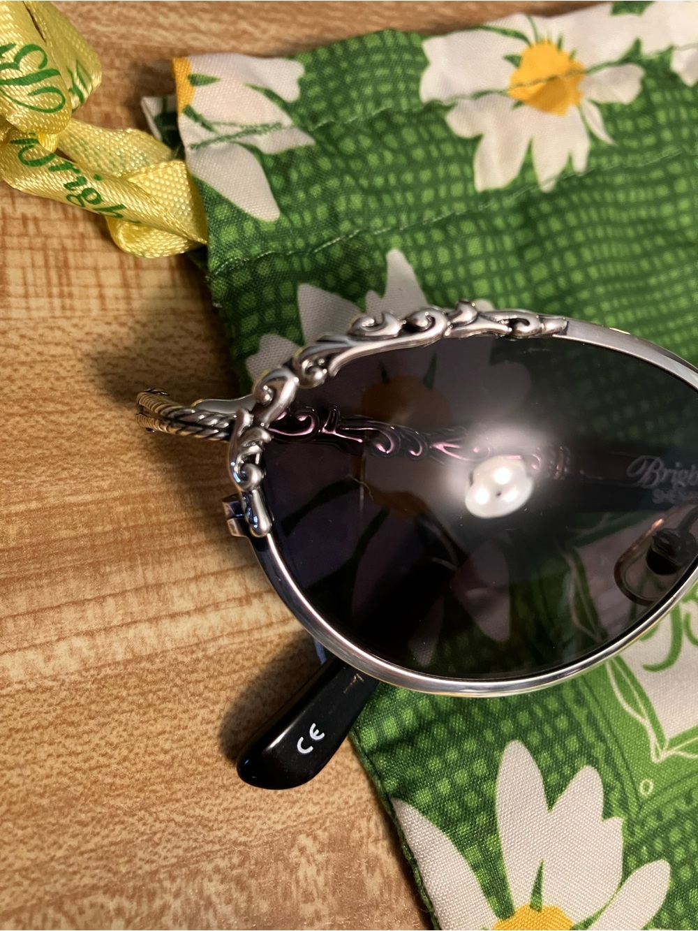 🌸Brighton Silver ‘Shenandoah’ Handmade Oval Sunglasses - Picture 2 of 10